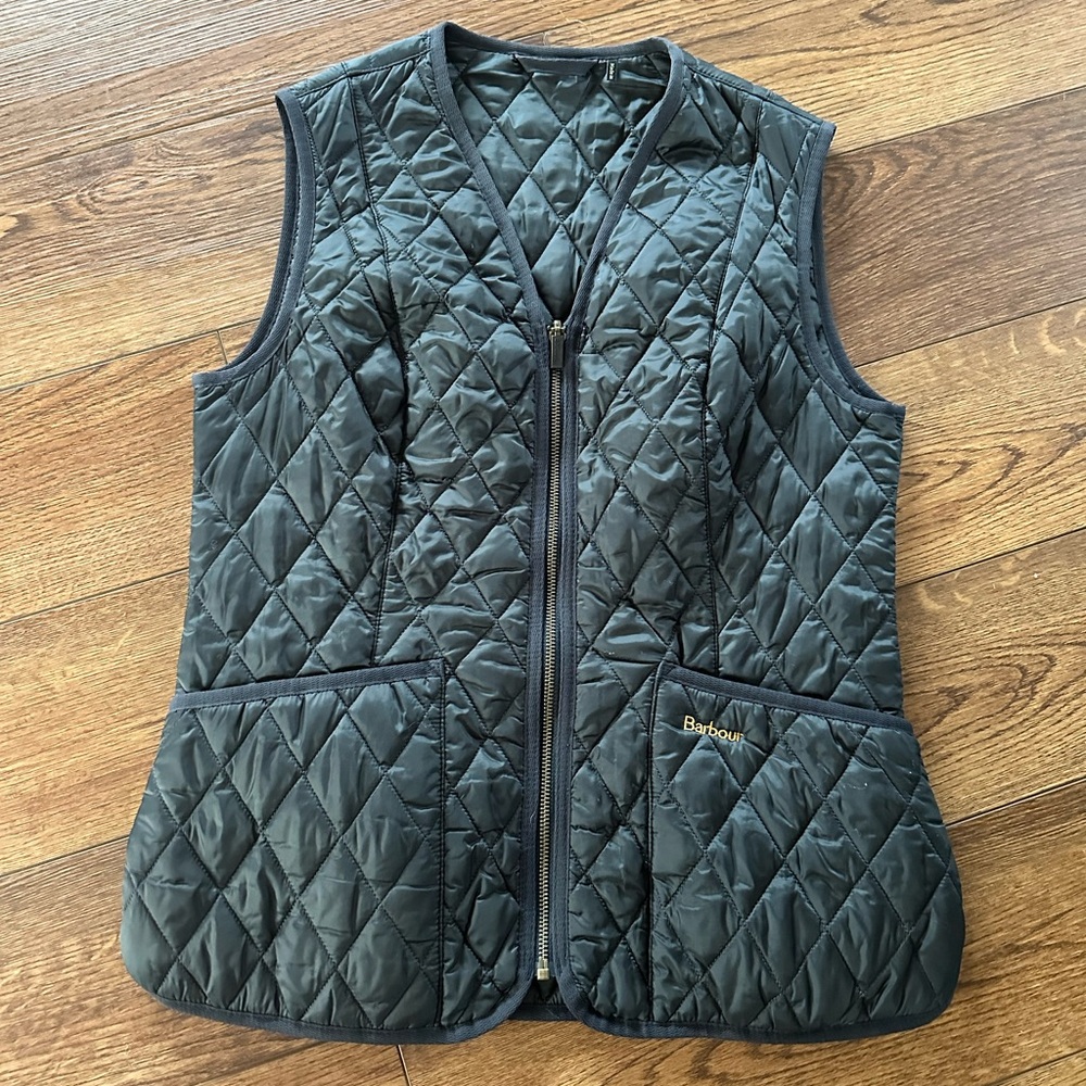 Barbour Navy Quilted Vest